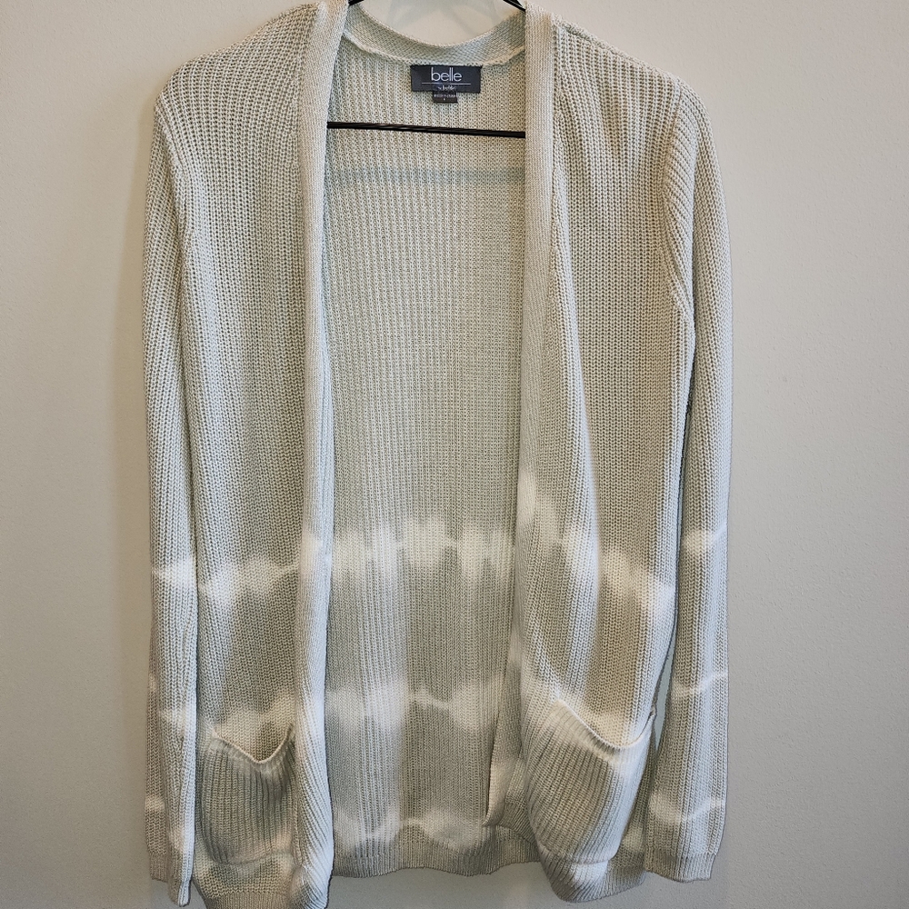 Belle by Belldini open Cardigan Sz Large light sage green